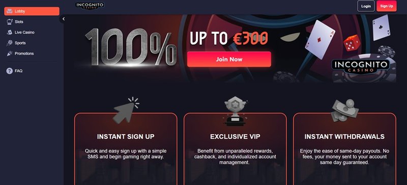 Guide to incognito casino online Guide to incognito casino online